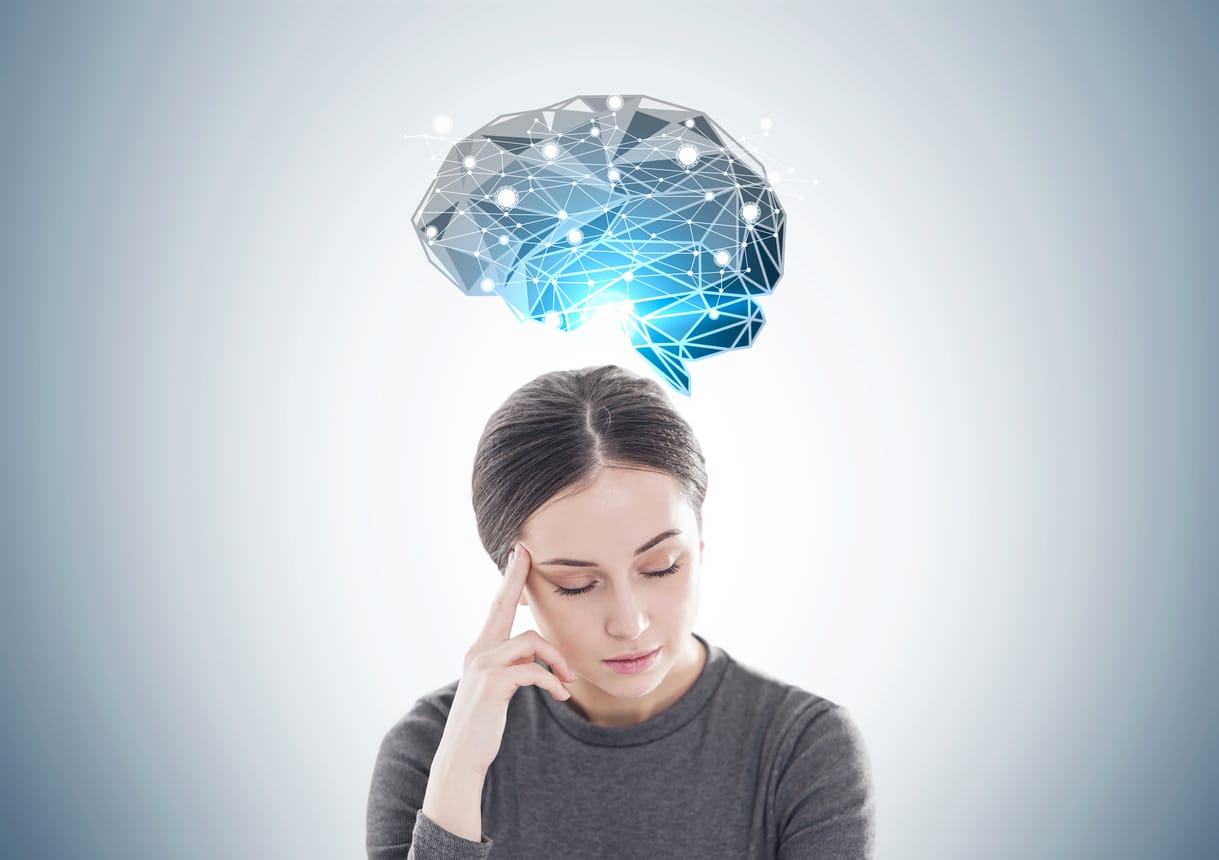 Photo of woman with tinnitus and brain fog